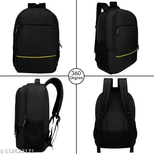 Rubber Backpack for Men & Women, Black