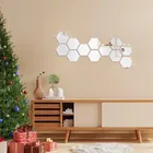 Acrylic Hexagon Shaped Wall Mirror Stickers 