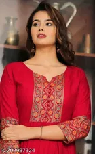 Viscose Rayon Printed Kurti for Women 