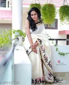 Khadi Silk Abstract Saree for Women 