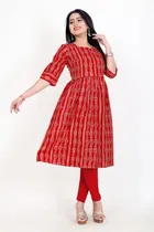 A-Line Crepe Kurti for Women 