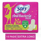 Sofy AntiBacteria Extra Long Sanitary Pads 14 Pieces