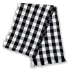 Woolen Checked Muffler for Men & Women (White & Black)