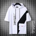 Half Sleeves Hoodie T-shirt for Men 