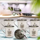 Leroyal Stainless Steel Coffee Design Cup 