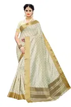 Printed Saree with Blouse Piece for Women 