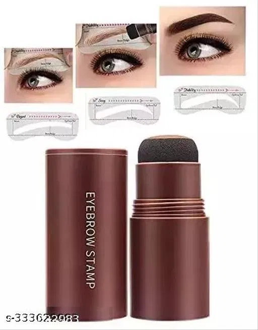 Eyebrow Stamp and Eyebrow Stencil Kit - Eyebrow Stamp and Shaping Kit for Perfect Brow, 3 Eyebrow Stamp Stencils Kit ,Long-lasting, Waterproof (Light Brown)
