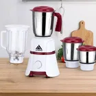 ATHOTS 750 W Mixer Grinder with 4 Jars, White & Maroon