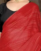 Art Silk Solid Saree for Women 