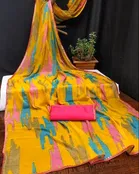 Georgette Printed Saree for Women 
