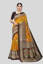 Art Silk Printed Saree for Women 