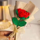 Crochet Artificial Flower Bouquet for Gift for Women 
