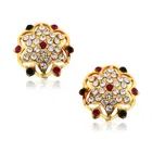 Vighnaharta Diamond Studded Alloy Stud Earring 
