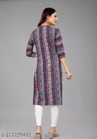 Crepe Printed Kurti for Women 