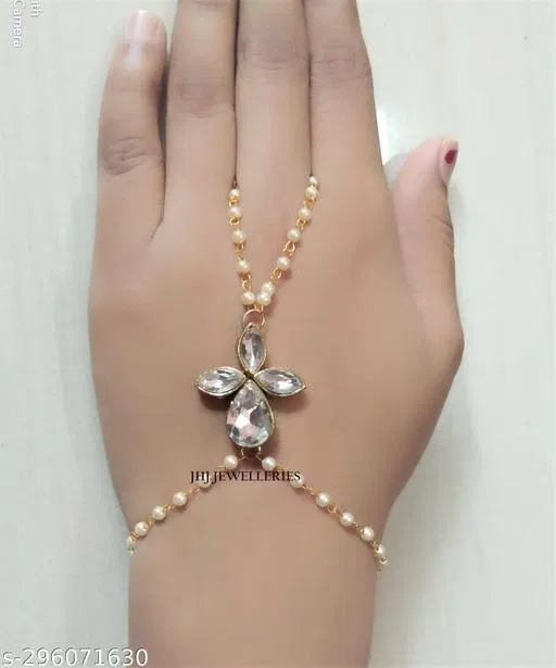 Alloy Bracelets for Women & Girls, White