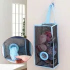 Net Hanging Plastic Bag Holder For Kitchen Home 