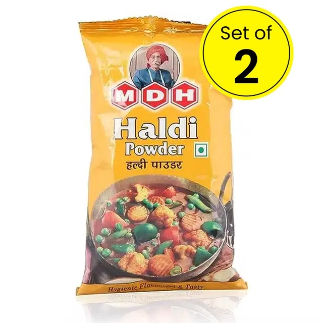 MDH हल्दी पाउडर 2X100 g (सेट ऑफ़ 2)