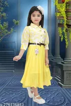 Cotton Blend Frock for Girls 