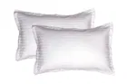 Grover Stripe Pillow Cover White 17x27inch Pack of 2