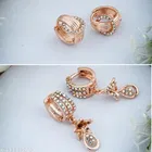 Gold-Plated Earrings/Studs/Bali Combo For Women'S/Girls