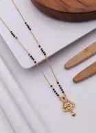 Alloy Gold Plated Mangalsutra for Women, Gold