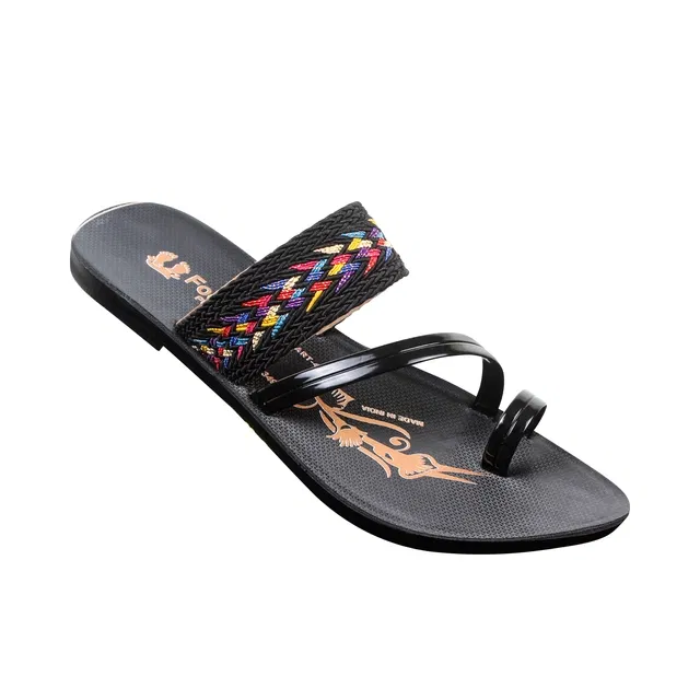 Flats for Women (Black, 8)