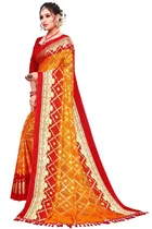 कनूड़ा प्रिंट्स फैंसी विमेंस कोटा फॉयल नेट प्रिंटेड साड़ी 