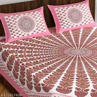 Cotton Queen Bedsheet with 2 Pillow Cover 