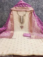 Silk Blend Embroidered Punjabi/All Over Suits for Women 