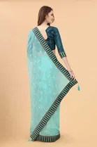 Trendy Simar Silk Saree with Blouse Piece For Women 