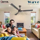 Maxotech Wave Ultra High Speed 48 Inch Decorative 1200 mm 3 Blade Ceiling Fan, Smoked Brown | Pack of 1