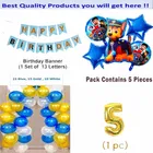 Paw Petrol Theme 5th Birthday Balloon Decoration Kit For Kids, Multicolor, Pack Of 47