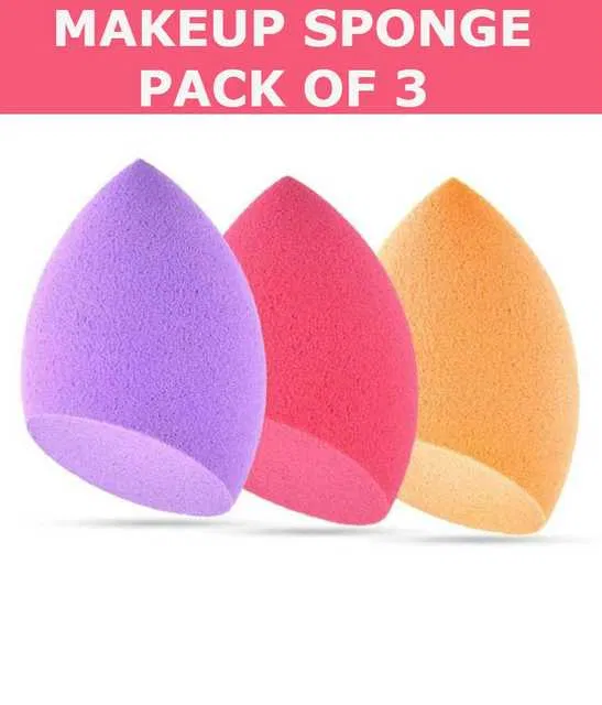 Lenon Makeup Accessory Beauty Blender Makeup Sponge (Pack of 3) (D108)