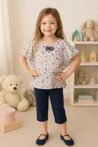 Georgette Printed Clothings Set for Girls 