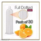 Xebok Orange Flavoured Full Dotted Condoms 