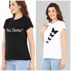 Round Neck Printed T-Shirt for Women & Girls 