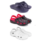 Combo of Clogs with Flipflops for Men (Multicolor, 7) (Set of 3)