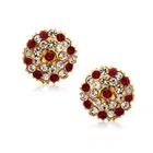 Vighnaharta Diamond Studded Alloy Stud Earring 