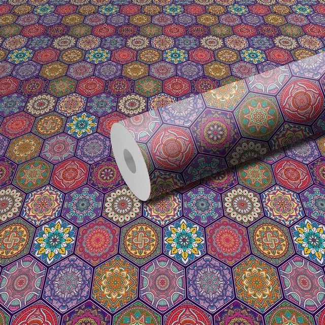Vinyl Wallpaper Sticker for Wall Decoration (Multicolor, 300x40 cm)