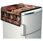 PVC Fridge Top Cover with 6 Utility Pockets & Handle Cover with 3 Pcs Shelf Mats 