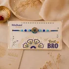 Blue Swastik Rakhi for Brother