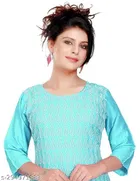Cotton Embroidered Kurti for Women 