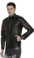 Synthetic Leather Jacket for Men 