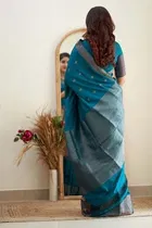 Banarasi Silk Printed Saree for Women 