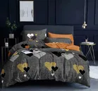 Glace Cotton Printed Double Bedsheet with 2 Pillow Covers 