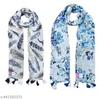 Poly Chiffon Printed Scarves for Women 