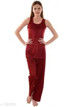 Satin Nightsuit Set for Women 