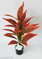 Plastic Artificial Flower With Pot,Multicolour