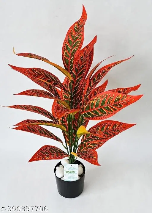 Plastic Artificial Flower With Pot,Multicolour