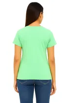 Cotton Blend T-shirt for Women, Peach & Green, Pack of 2 